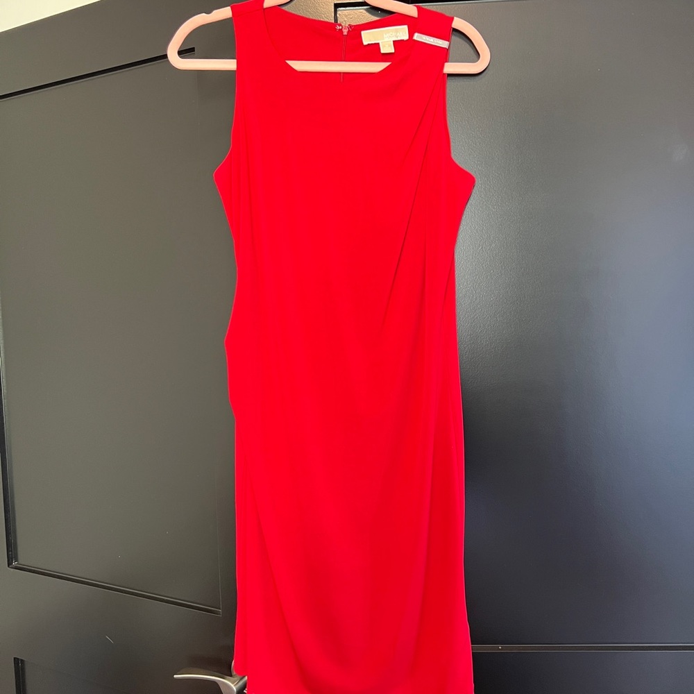 Michael Kors Red Midi Dress